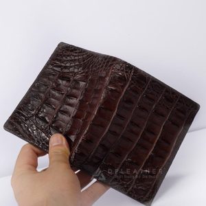 Ví da cá sấu gai lưng 2 mặt dáng đứng DVCS-302D