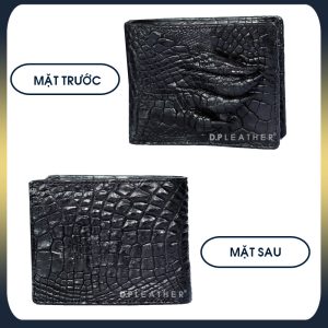 Ví móng cá sấu mặt trước và mặt sau