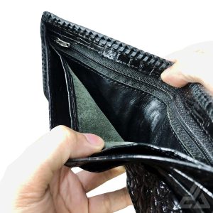 Ví da cá sấu Móng chân cá sấu ngăn trong