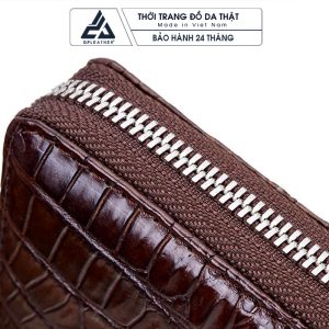 Cluth cầm tay da cá sấu cao cấp 1 khóa