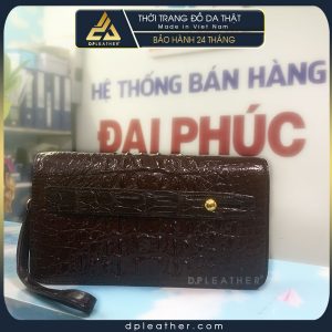 Ví dài nam clutch cầm tay da cá sấu 1 khóa
