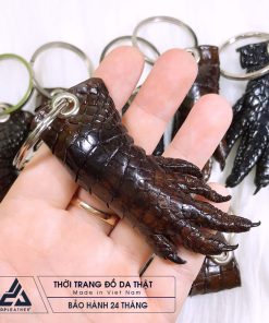 Móc khóa chân cá sấu thật 100%