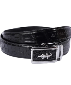 Thắt lưng da cá sấu liền da bụng bản 4cm DTLS-240L