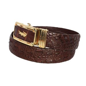 Thắt lưng da cá sấu nam dây liền bản 4cm
