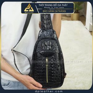 Túi đeo chéo da cá sấu nam sang trọng và phong cách