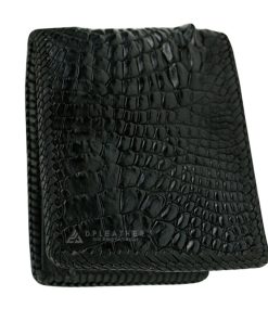 Ví da cá sấu nam đan da bụng cá sấu