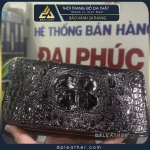 Ví dài nam clutch cầm tay da cá sấu 1 khóa