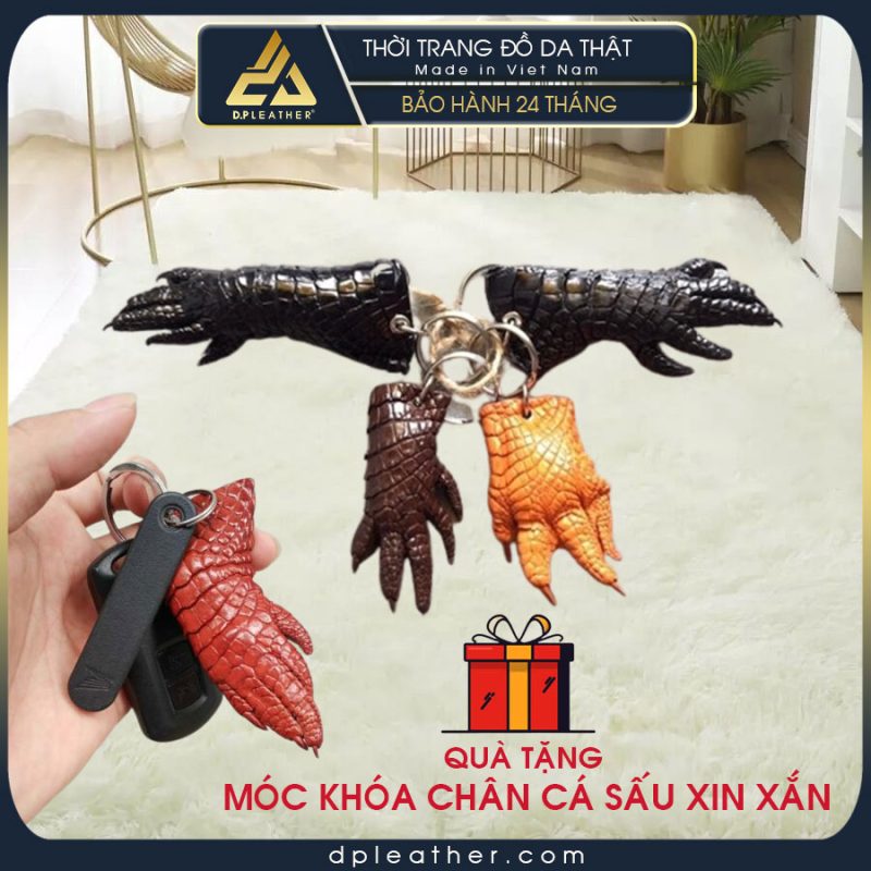 Quà tặng - Móc khóa chân cá sấu thật