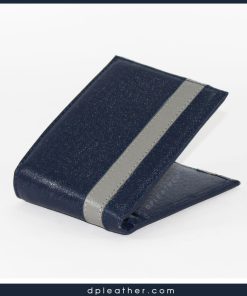 Ví da bò taiga sọc ngang dáng ngang DVB-TG02-BL