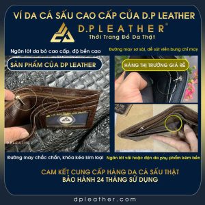 Ví da cá sấu cao cấp DP Leather