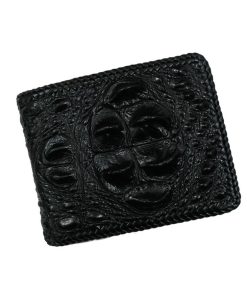 Ví da cá sấu đan viền 2 mặt có gù DVCS-112N